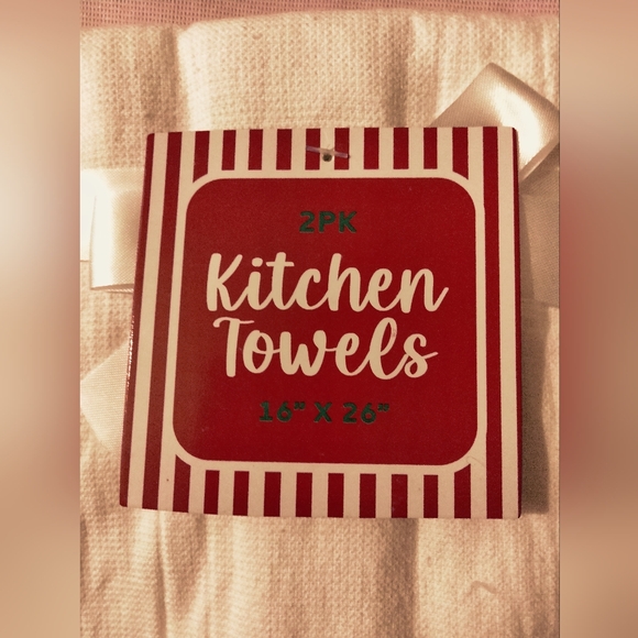 Xmas 2 Pack 16"x 26" Kitchen Towels NWT - Picture 3 of 4